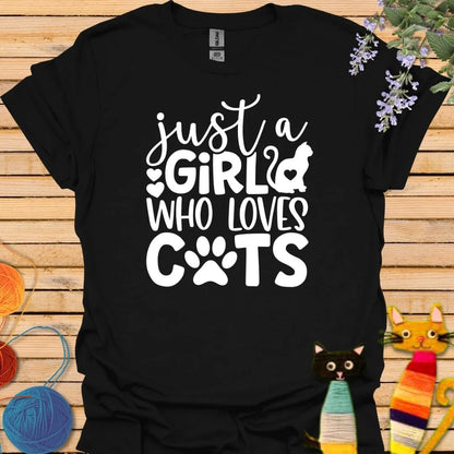 Just a Girl Who Loves CatsT-shirt