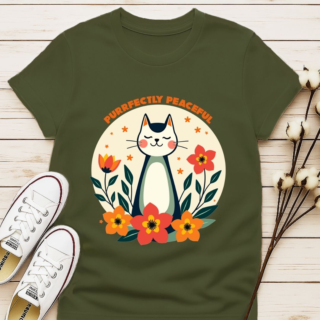 Purrfectly Peaceful T-shirt