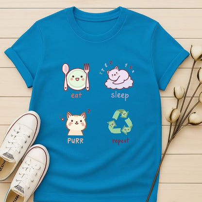 Eat, Sleep, Purr, Repeat T-shirt