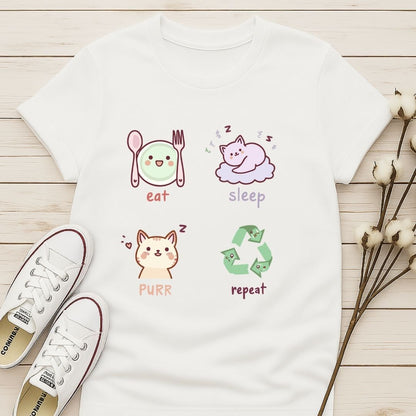 Eat, Sleep, Purr, Repeat T-shirt