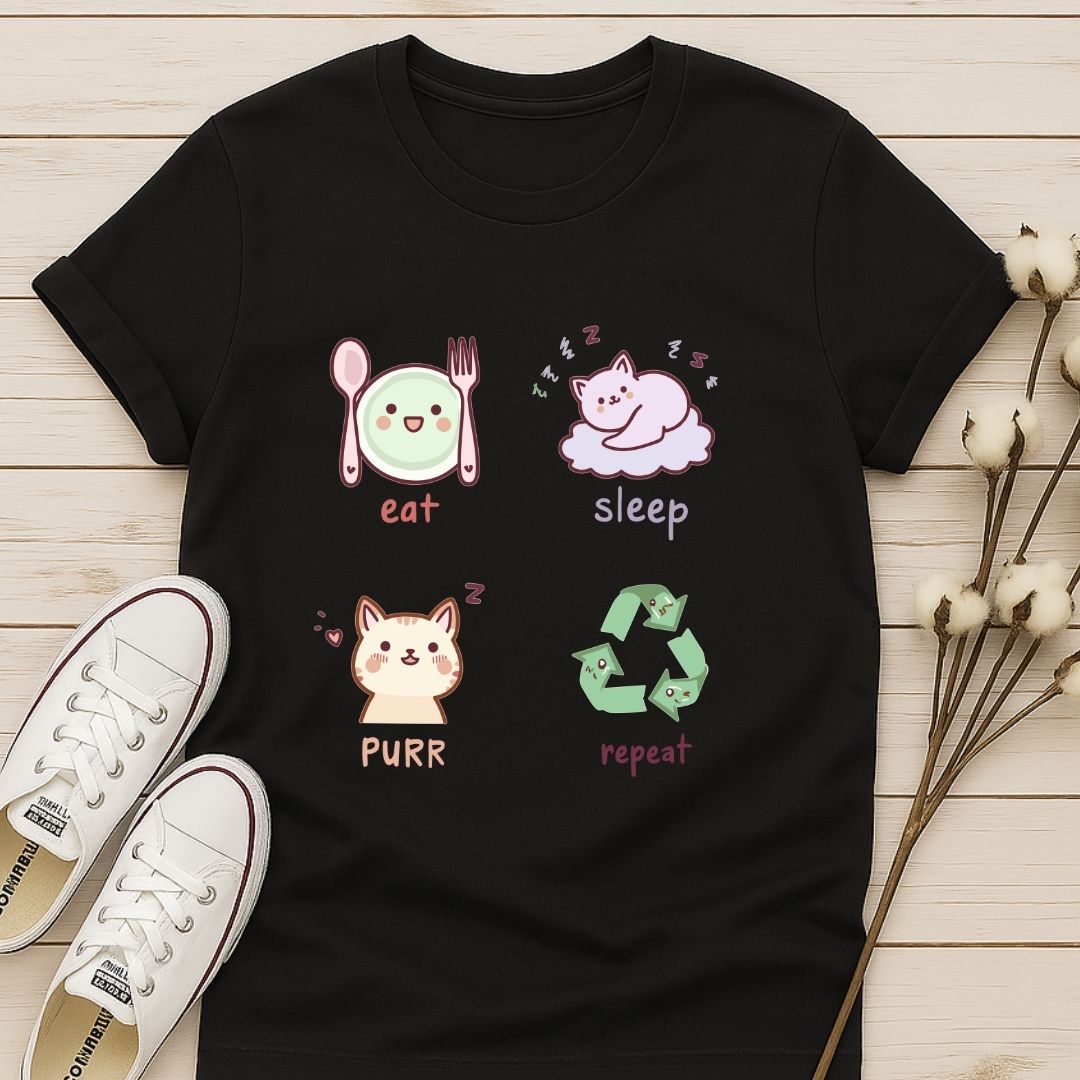 Eat, Sleep, Purr, Repeat T-shirt