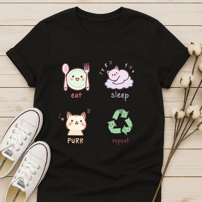 Eat, Sleep, Purr, Repeat T-shirt