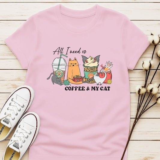 All I Need is My Coffee and My Cat 3 T-shirt