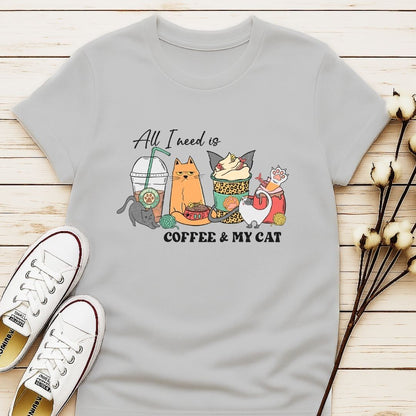 All I Need is My Coffee and My Cat 3 T-shirt
