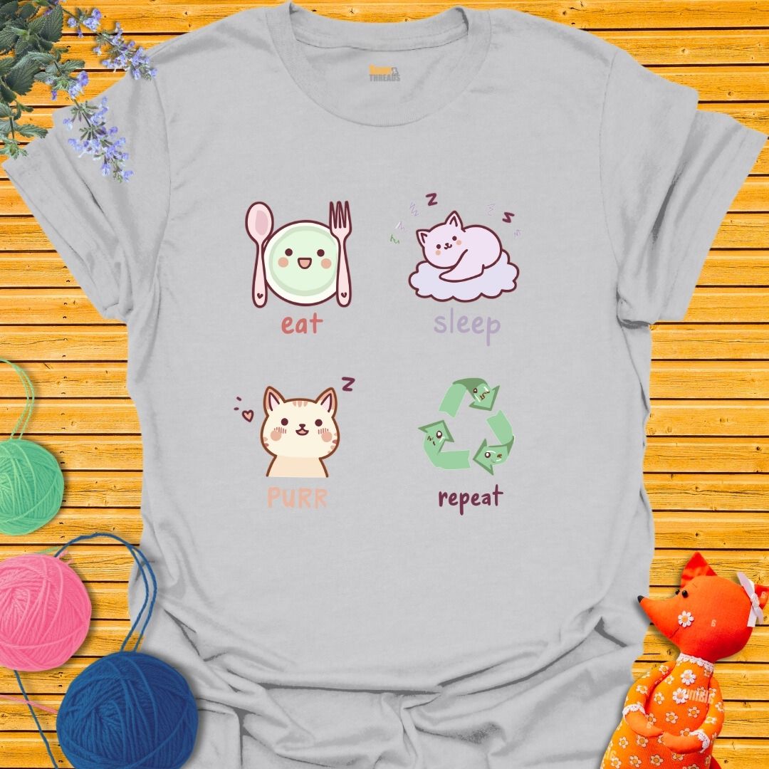 Eat, Sleep, Purr, Repeat T-shirt