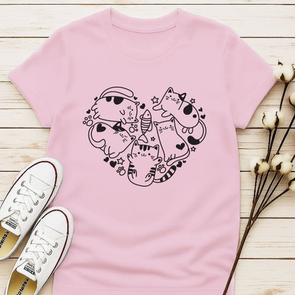 Cat Heart T-shirt