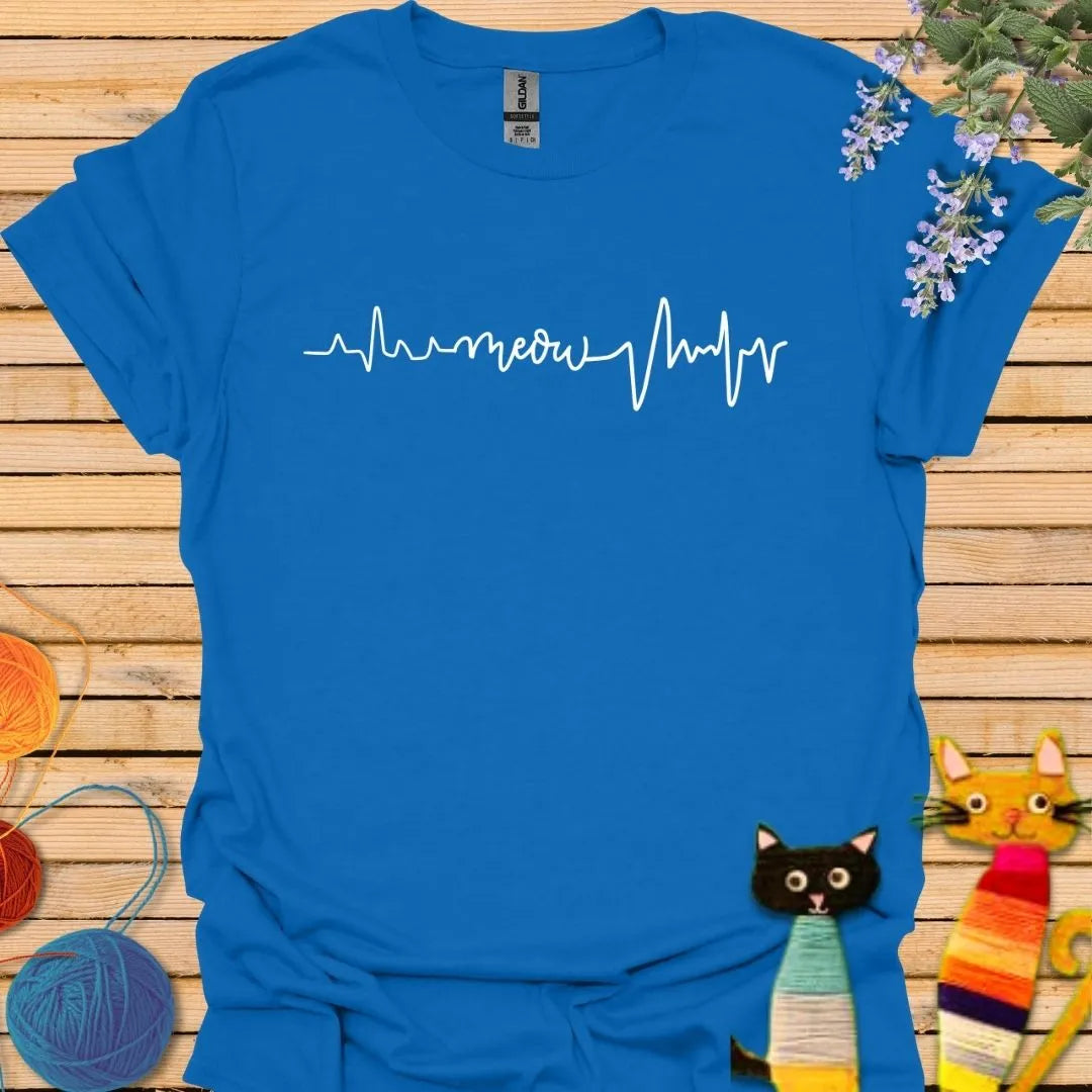 Heart Beat with Meow T-shirt