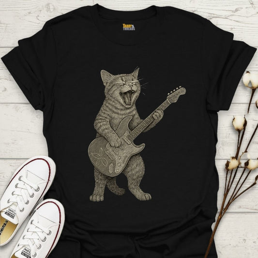 Shredding a Guitar T-shirt