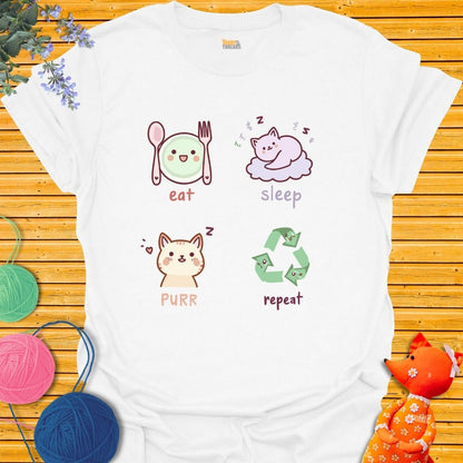 Eat, Sleep, Purr, Repeat T-shirt