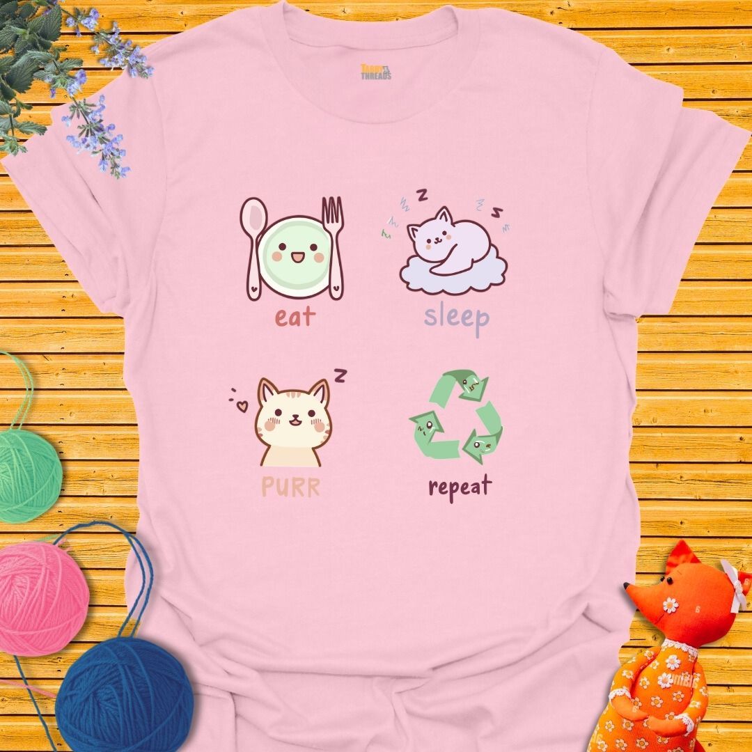 Eat, Sleep, Purr, Repeat T-shirt