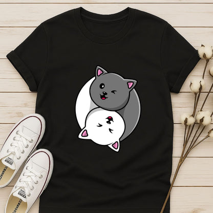 Yin Yang Cat T-shirt