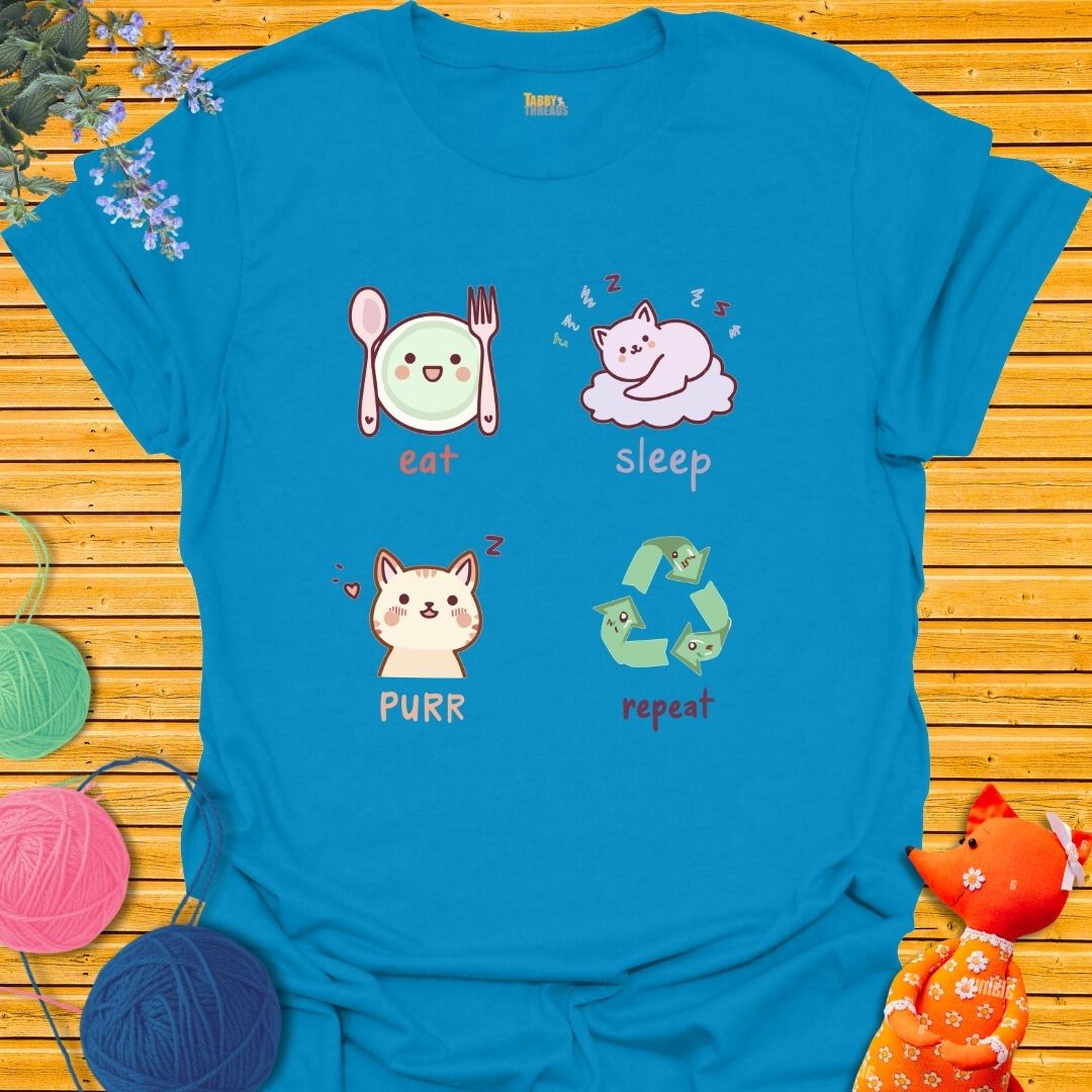 Eat, Sleep, Purr, Repeat T-shirt