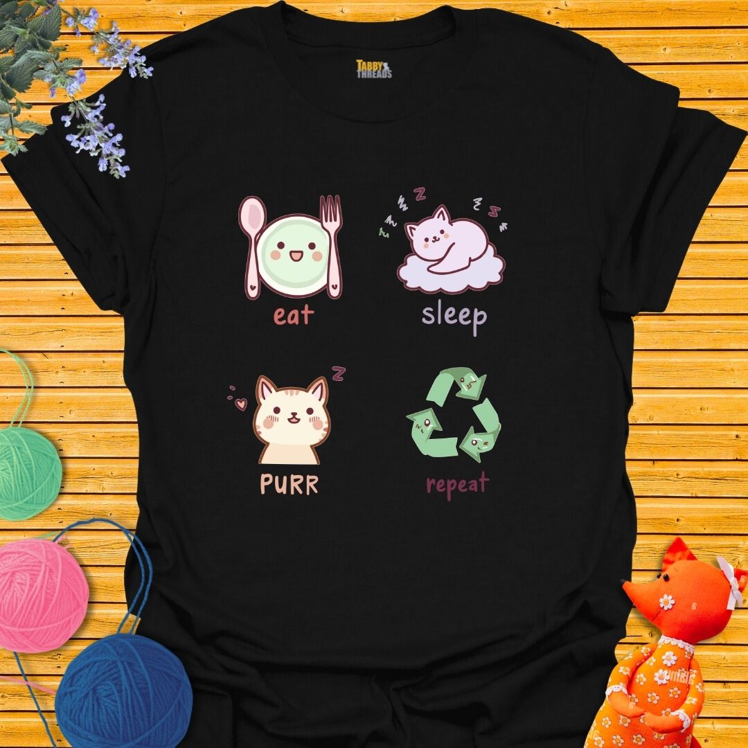 Eat, Sleep, Purr, Repeat T-shirt