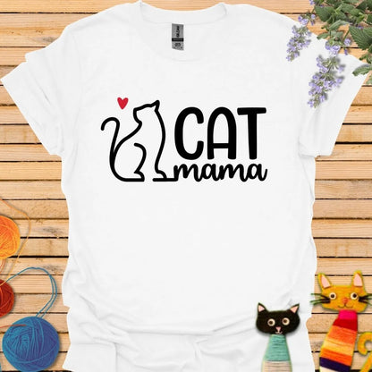 Cat Mama with Cat T-shirt