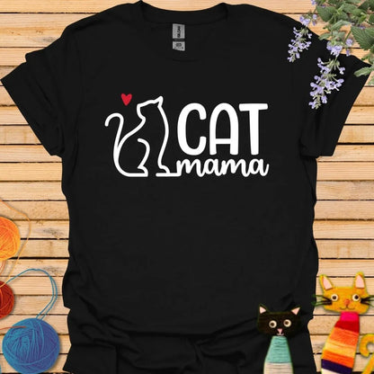 Cat Mama with Cat T-shirt