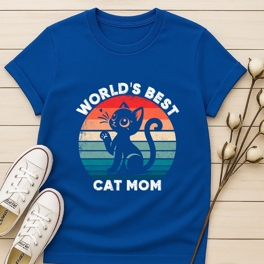 World's Best Cat Mom T-shirt
