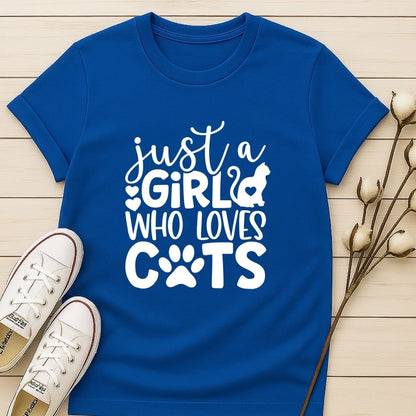 Just a Girl Who Loves CatsT-shirt