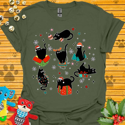 Seven Black Cats T-shirt