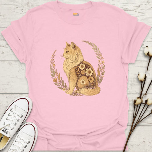 Sunflower Spirit Cat T-shirt