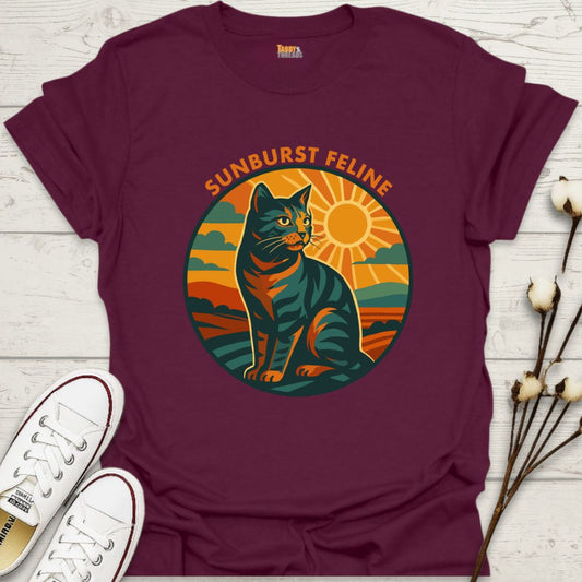 Sunburst Feline T-shirt