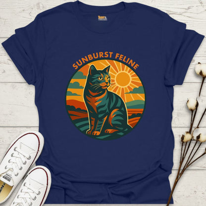 Sunburst Feline T-shirt