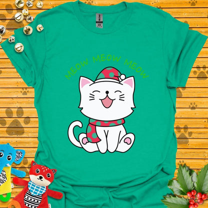 Meow Meow Meow Christmas T-shirt