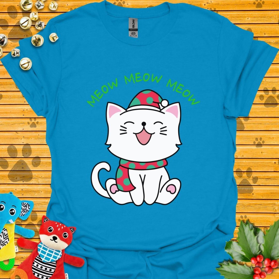 Meow Meow Meow Christmas T-shirt